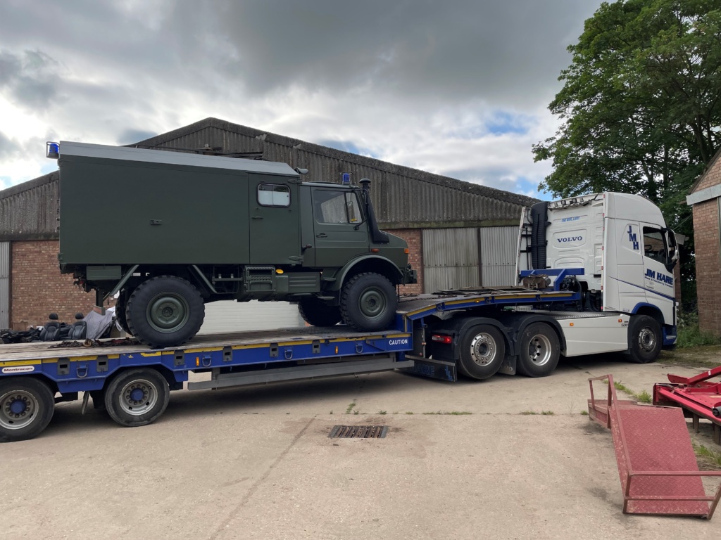 Arrival of the army ambulance glamping pod